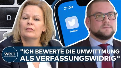 Wahlkampf In Hessen Nancy Faeser Nutzt Amtliches Twitter Profil Jetzt