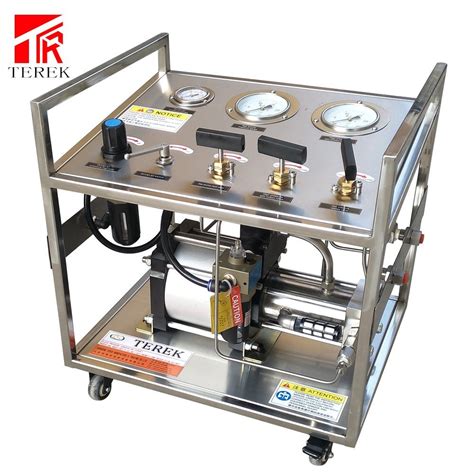 Terek Pneumatic Gas Booster Pump Co2 Gas Cylinder Filling Pump Pressure Control Bench Unit