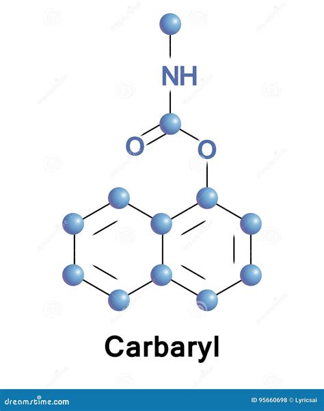 Carbaryl is a Chemical in the Carbamates Stock Vector - Illustration of ...