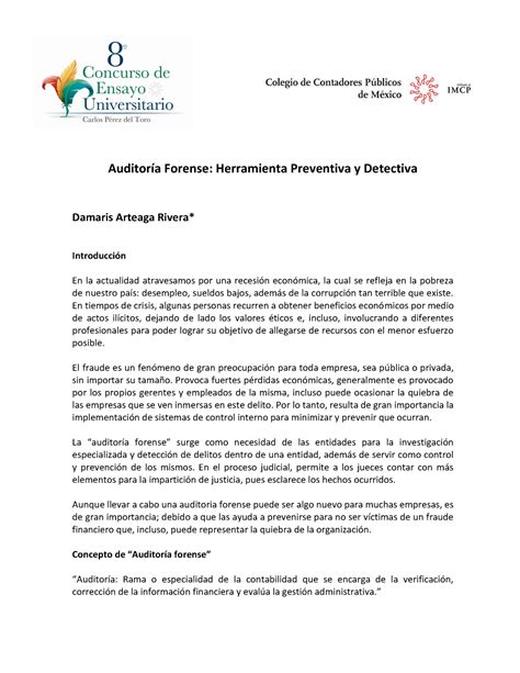 Auditoria Forense Caso Pr Ctico Auditor A Forense Herramienta