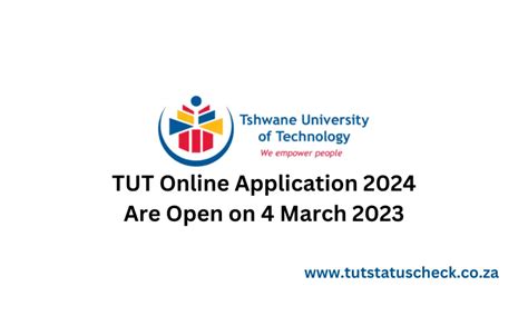 TUT Online Application 2024 Are Open On 4 March 2023 Apply Online TUT