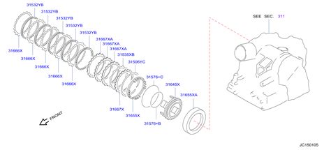 X Stem Band Servo Piston Clutch Genuine Nissan Part