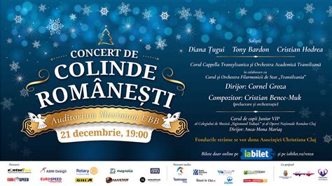 Bilete Cluj Napoca Concert De Colinde Rom Ne Ti Dec Ora