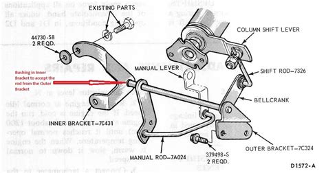 66 Galaxie Custom Column Shift Shift Linkage Bushing Ford Muscle Cars Tech Forum