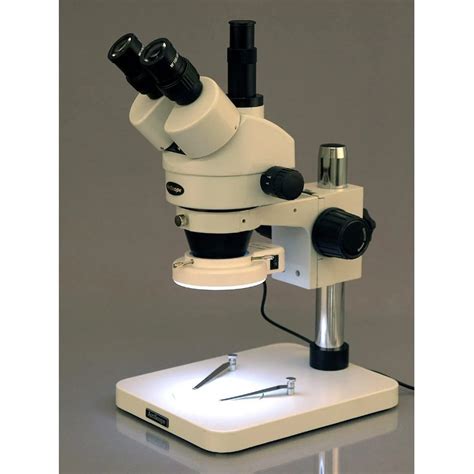 AmScope 3.5X-180X Manufacturing 144-LED Zoom Stereo Microscope with ...