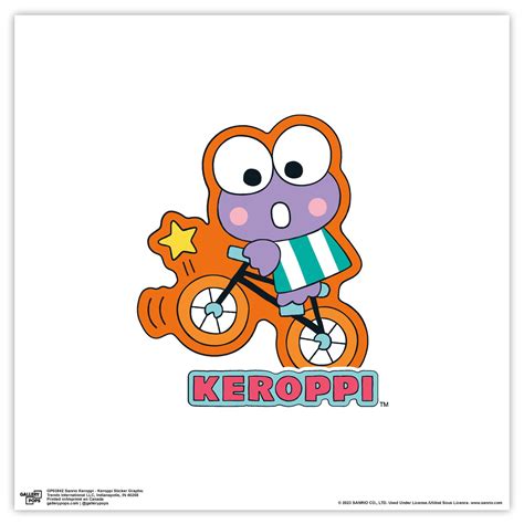 Gallery Pops Sanrio Keroppi Keroppi Sticker Graphic Wall Art