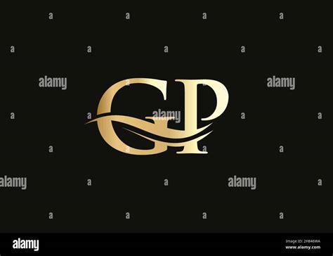 Elegant and stylish GP logo design for your company. GP letter logo. GP ...