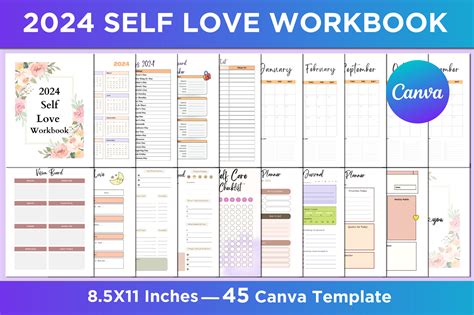 Self Love Workbook Canva Interior Graphic By Sm Interior