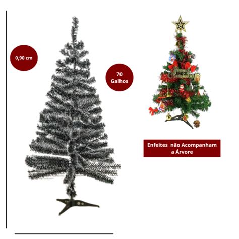 Árvore Pinheiro De Natal Luxo Verde Nevada 90 Cm 70 Galhos Leroy Merlin