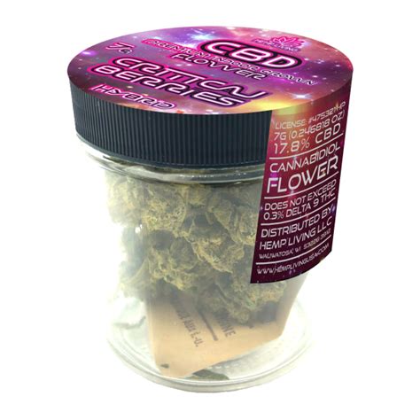 Hemp Living Premium Cbd Flower 7g Jar Critical Berries Hemp Living Usa