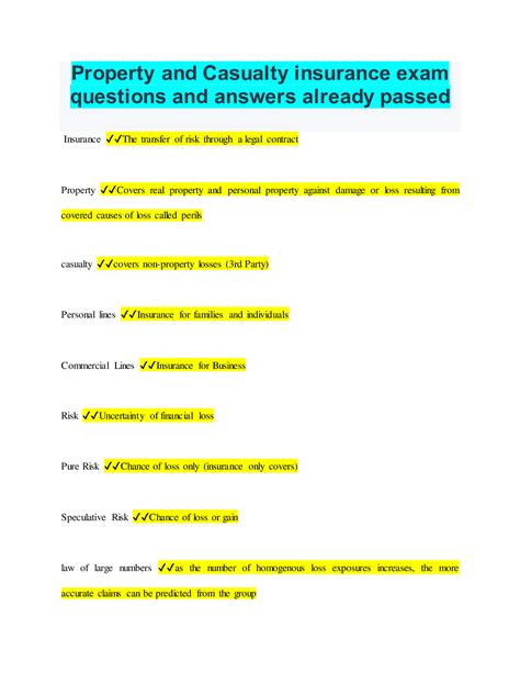 Cheat Sheet Life Insurance Exam Questions And Answers Insura