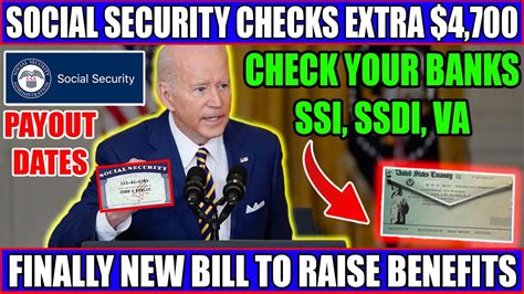 SSI SSDI BILL PASSED OVERNIGHT SOCIAL SECURITY EXTRA 4 700 CHECKS