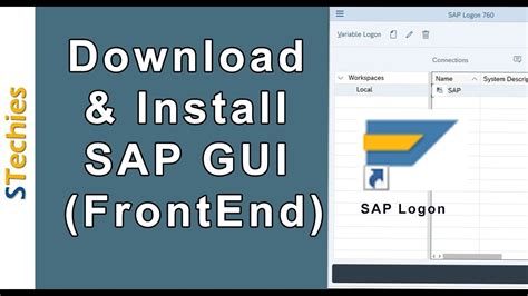 Sap Gui Frontend Download Install And Configure For Windows Youtube