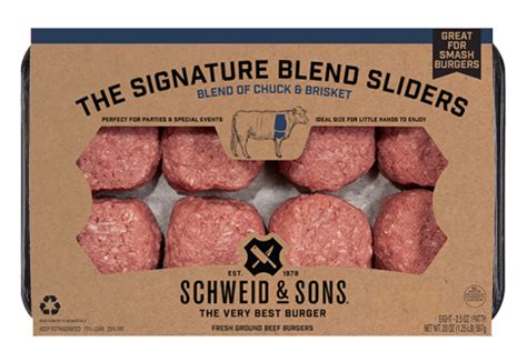 The Signature Blend Sliders Schweid Sons The Very Best Burger