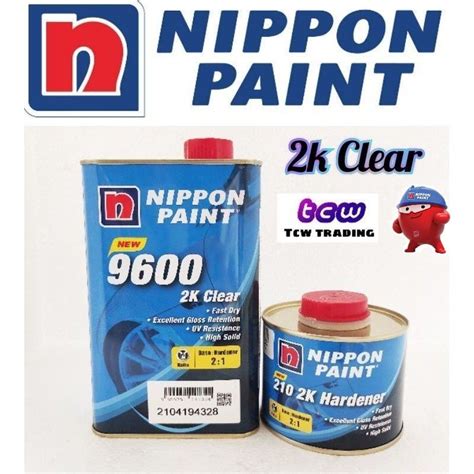 Nippon Nax 9600 2k Clear Extra Solid 2 1 With Hardener Shopee Malaysia