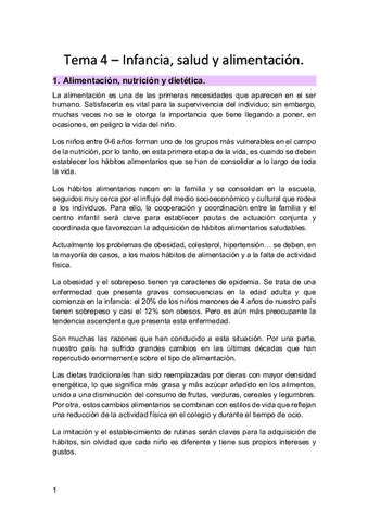 Tema 4 Infancia Pdf