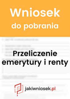 Wniosek O Przeliczenie Emerytury 2024 Image To U