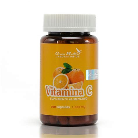 Vitamina C 60 Caps 1000 Mg Green Medical Vitamina Green