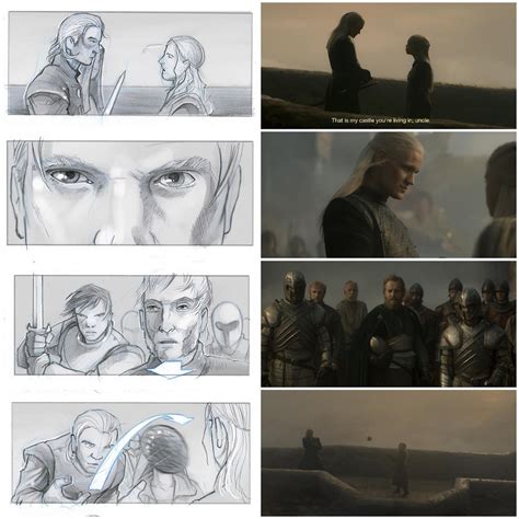 Some Storyboards From House Of The Dragon Episode 1 And 2 By Adam Pescott