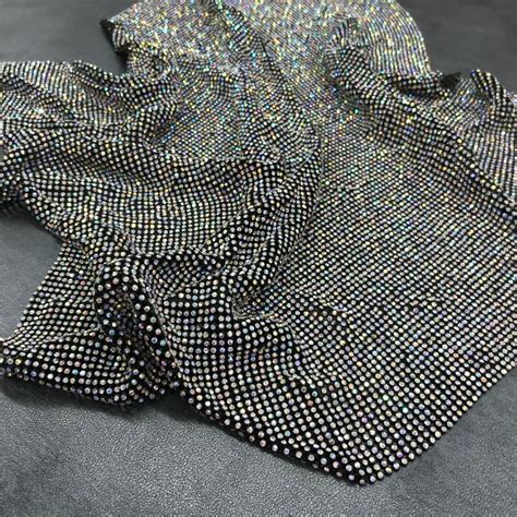 Black Rhinestone Sheet With Ab Crystals Etsy