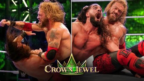 Wwe Crown Jewels 2021 Seth Rollins Vs Edge Youtube