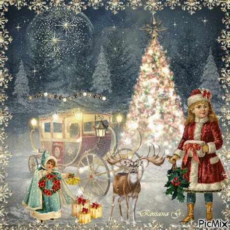 Pin By Vivi Stath On Vintage Christmas  Animated Christmas Cute