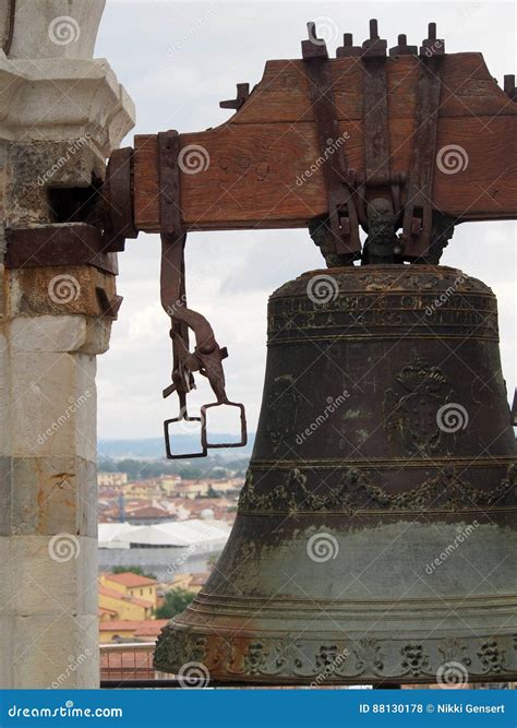 Bell in the Leaning Tower of Pisa Italy Stock Photo - Image of landmark ...