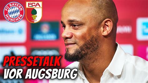 Neuer Goretzka Der Fca Kompany Und Eberl Im Pressetalk Vor Augsburg