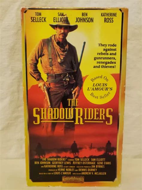 Vhs The Shadow Riders Tom Selleck Sam Elliott Katherine Ross Louis L