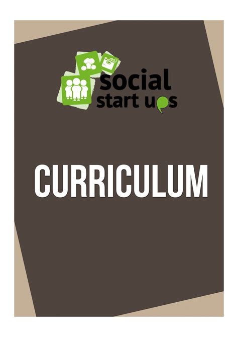 Curriculum - Social Start Ups - Tamat - Page 1 - 4 | Flip PDF Online