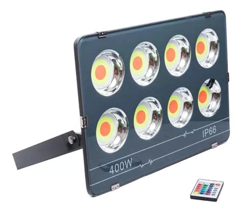 Reflector Led Rgb 400w Exterior Control Multicolor