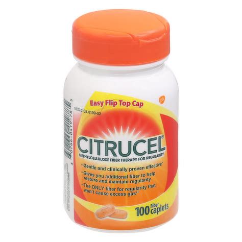 Citrucel Fiber Therapy Methylcellulose For Regularity Caplets