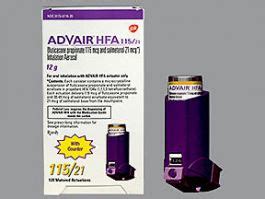 ADVAIR HFA 115-21 MCG-INHAL Metered Dose Inhaler, 120 Actuations