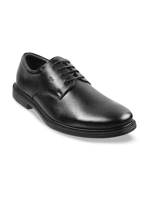 Buy Davinchi Men Black Solid Leather Formal Derbys Formal Shoes For