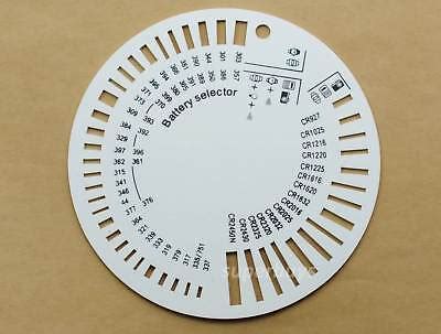 Watch Button Cell Battery Type Size Measure Gauge Replace Chart ...