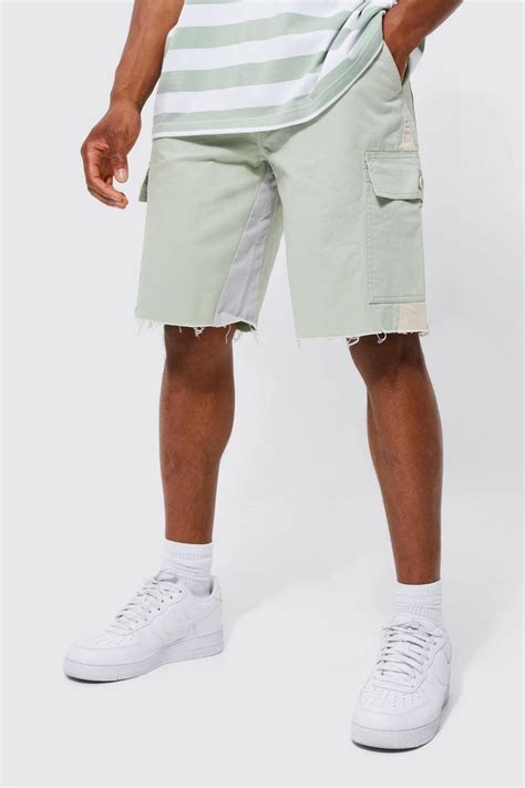 Fixed Waist Relaxed Gusset Cargo Short Boohoo Uk