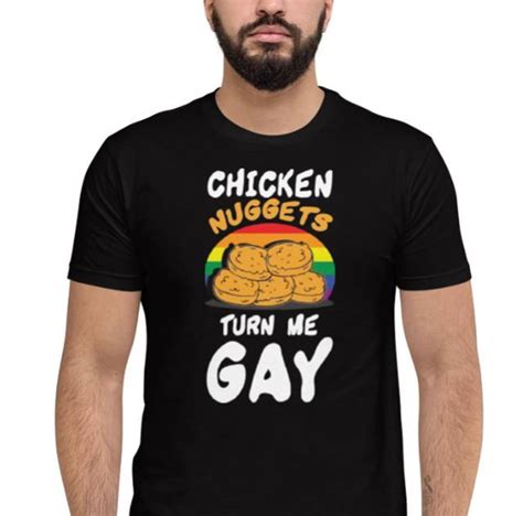 Lgbtq Funny Chicken Nuggets Made Me Gay Short Sleeve Unisex Etsy