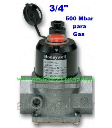 Electroválvula de gas con rearme manual N C 220V 3 4 Honeywell