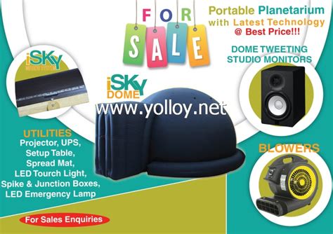 Yolloy Mobile Planetarium Complete Setup For Sale