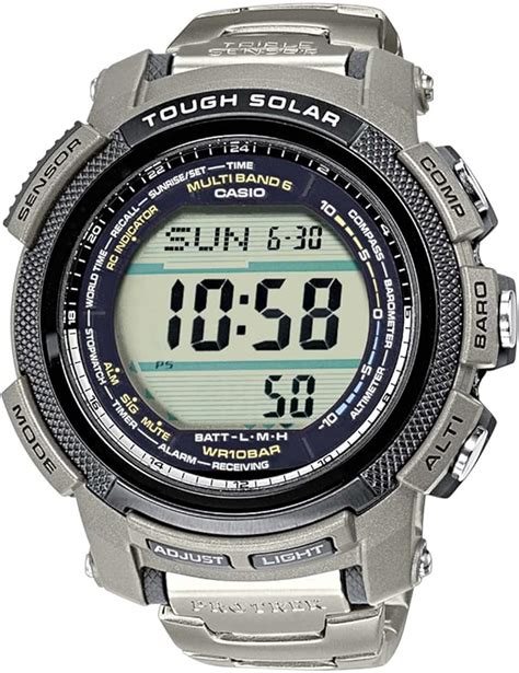 Casio Sport Unisex Armbanduhr Pro Trek Funk Solar Kollektion Digital