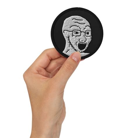 Soyjak Meme Embroidered Patch Wojak Etsy