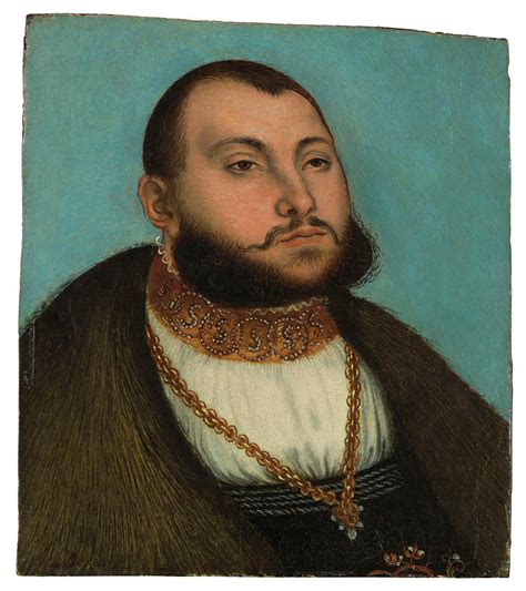 Studio Of Lucas Cranach I Kronach Weimer Portrait Of John