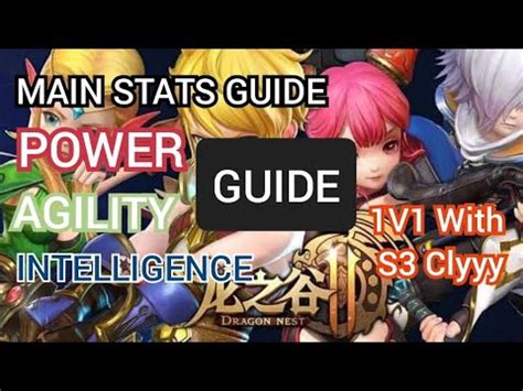 DRAGON NEST 2 EVOLUTION MAIN STATS GUIDE POW AGI INT TAGALOG