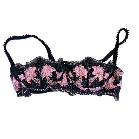 Shirley Of Hollywood Intimates And Sleepwear Shirley Of Hollywood Black Pink Lace Floral