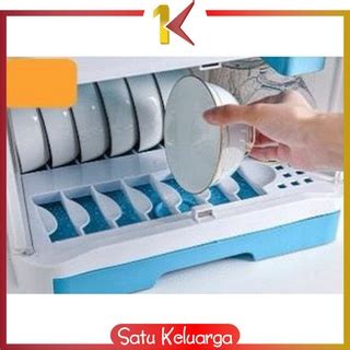 Jual SK C266 Rak Piring Lemari 2 Susun Plastic Dish Rack Rak Pengering