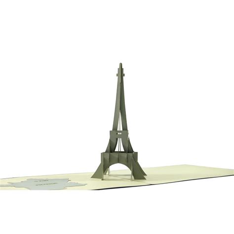 3d Pop Up Card Paris Eiffel Tower