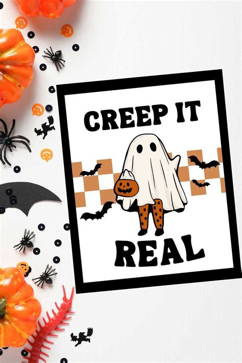 Printable Creep It Real Sign For Halloween