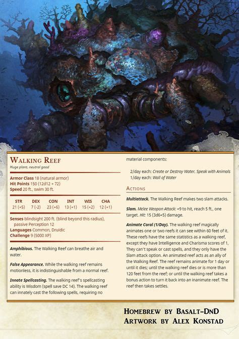 20 Ocean Monsters Ideas Dungeons And Dragons Homebrew Dnd 5e