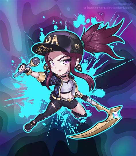 Chibi K DA Akali Wallpapers Fan Arts League Of Legends LoL Stats