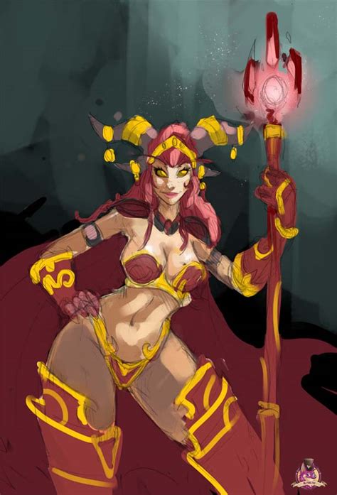 Alextrasza Color Sketch By MrPinkFox Hentai Foundry